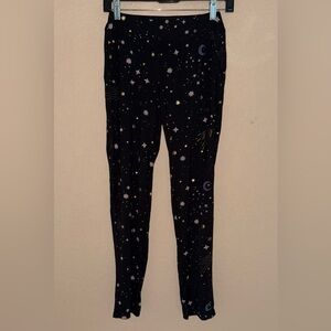 Soma Black Cool Nights Stars and Moons Pajama Pants- Size XS